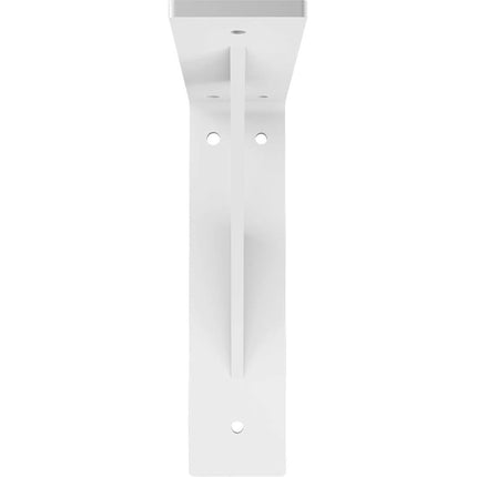 Ekena Millwork BKTM02X08X08LEPWH 2 inch W x 8 inch D x 8 inch H Legacy Steel Bracket, White Primer