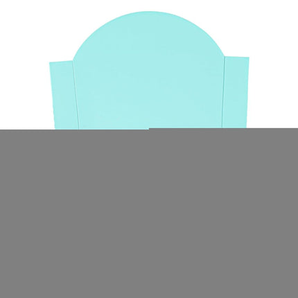 Bio Tek 4.7 x 3.5 x 5.1 Inch French Fry Cup, 100 Disposable Snack Cups - Stackable, Sustainable, Turquoise Paper 4 Ounce Fry Holder, for Fries, Onion Rings, Popcorn, or Cookies - Restaurantware