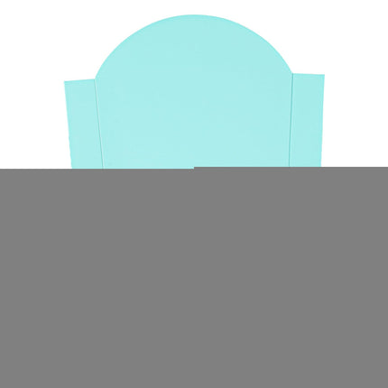 Bio Tek 4.7 x 3.5 x 5.1 Inch French Fry Cup, 100 Disposable Snack Cups - Stackable, Sustainable, Turquoise Paper 4 Ounce Fry Holder, for Fries, Onion Rings, Popcorn, or Cookies - Restaurantware