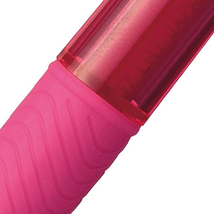 Pentel EnerGel BL107-P Gel-Ink Roller Ball Pens with Click Top, 0.35 mm - Pink (Pack of 12)