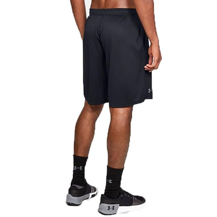 Under Armour Tech Mesh Shorts, Men's Gym Shorts With Complete Ventilation, Versatile Sports Shorts for Training, Running and Working Out, Black/Pitch Gray, L