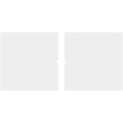 32"W x 16"H x 1"ID x 11"C x 1"P Rectangle Architectural Grade PVC Contemporary Ceiling Medallion, Two Piece