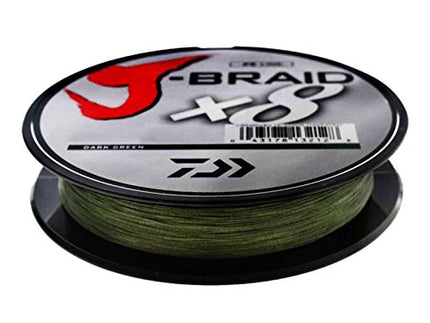 J-BRAIDX8, Filler Spool, Dark Green, Mono Dia.= 6lb.