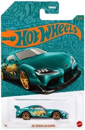 Hot Wheels 20 Toyota Gr Supra Pearl & Green Chrome 3/6