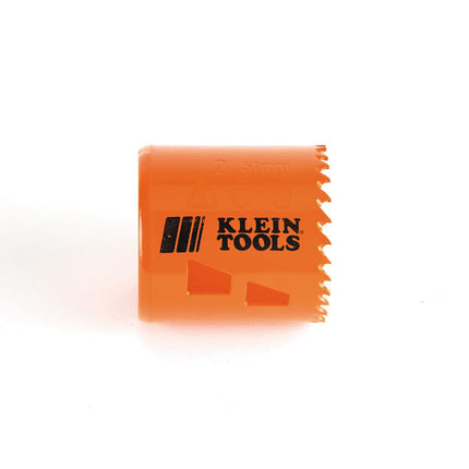 Klein Tools 31932 Bi-Metal Hole Saw, 2-Inch for Cutting Stainless Steel, Mild Steel, Drywall, Wood and Plastic, with Easy Slug Removal