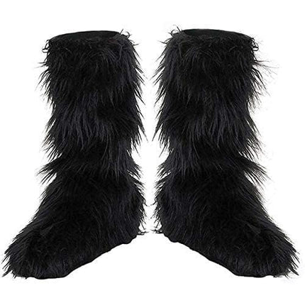 Disguise Kids Black Furry Boot Covers Standard