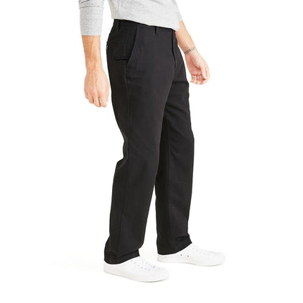 Dockers Pantalón chino de ajuste clásico para hombre, negro mineral, 32W x 32L