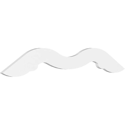 Pitch Midway Architectural Grade PVC Gable Pediment, 48"W x 14"H x 1"P (7/12)