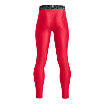 Under Armour Boys' HeatGear® Armour Leggings, (600) Red / / White, L