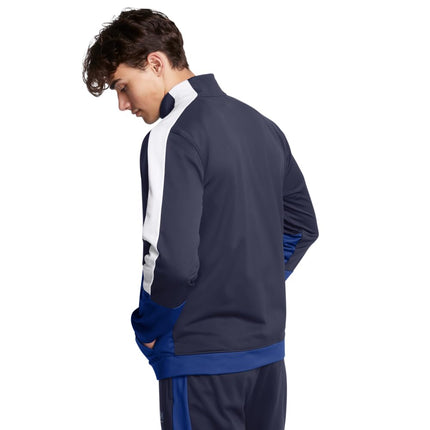 Sudadera de chaqueta de moda de tricot para hombre Under Armour, (410) Midnight Navy/Tech Blue/White, S
