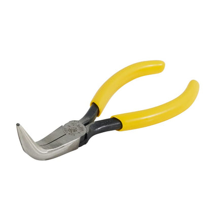 Klein Tools D302-6 Needle Nose Pliers, Long Nose Side Cutters, Alligator Pliers with Curved Handle, 6-1/2-Inch