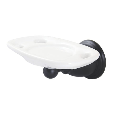 Kingston Brass BA1756MB Support de brosse à dents et gobelet Heritage, noir mat