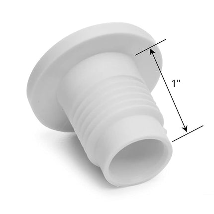 Conjunto de tapón de drenaje estándar para nevera Coleman - Vástago de 1 pulgada de largo