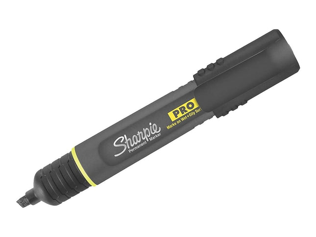 Marqueur permanent Sharpie Pro, pointe biseautée moyenne, rouge, lot de 12 (2018327)