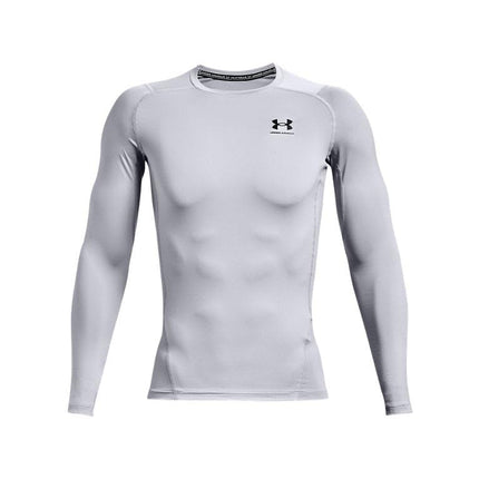 Under Armour Men's Armour HeatGear Compression Long-Sleeve T-Shirt, Mod Gray (011)/Black, 3X-Large