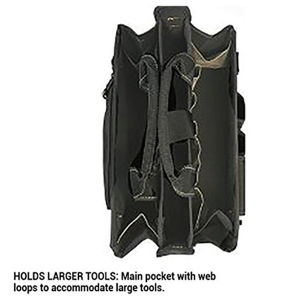 Custom LeatherCraft 1529 16-Pocket, 16-Inch Center Tray Tool Bag