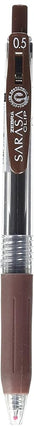 Zebra Sarasa Clip Pen 0.5, Brown (JJ15-E)