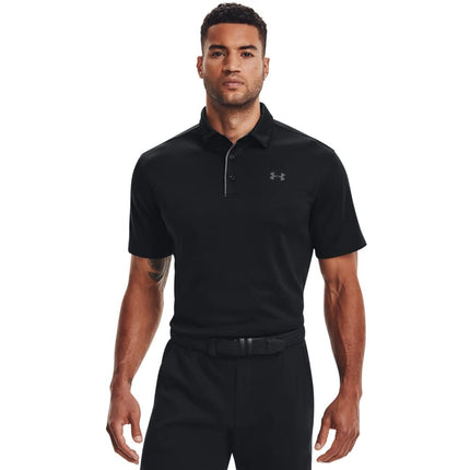 Under Armour Tech Men's Polo Shirt,Black/Graphite,Large
