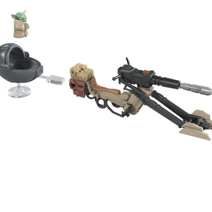 Star Wars Hasbro Mission Fleet Expedition Class The Mandalorian The Child Battle for the Bounty Figures and Vehicle, Multicolor, (E96785L2)