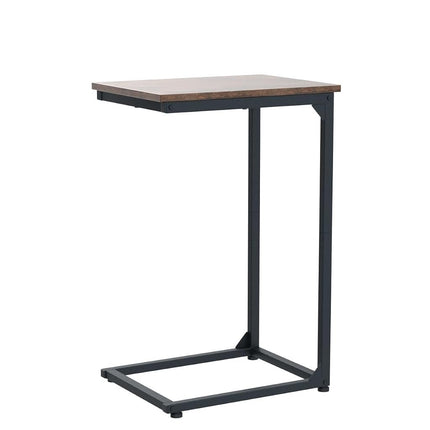 AMHANCIBLE C Shaped End Table, Couch Tables that Slide Under