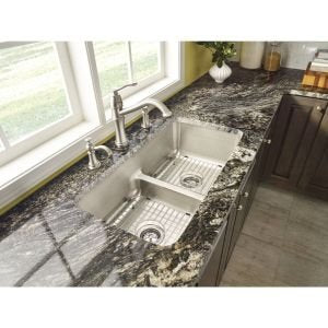 Moen 7425 Chateau Grifo de cocina de arco bajo con un solo mando, cromo