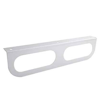 United Pacific 20404 Oval Stainless Light Bracket w/ Flange - 2 Hole