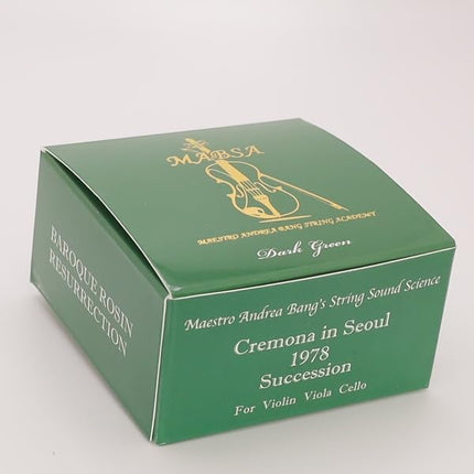 MABSA Dark Green Rosin for Violin Viola and Cello