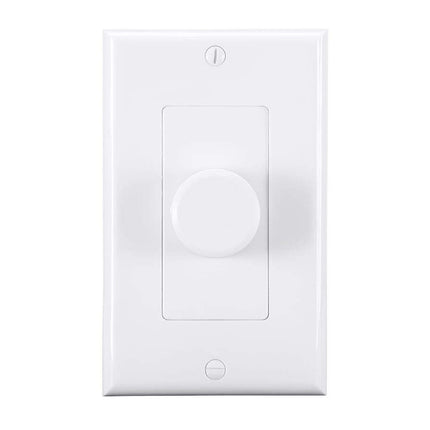 Monoprice RVC25-70 70V Rotary in-Wall/Inline Speaker Volume Control, 25-Watt, 11 Volume Positions, for 70V Music Systems, White, Model Number: 138162