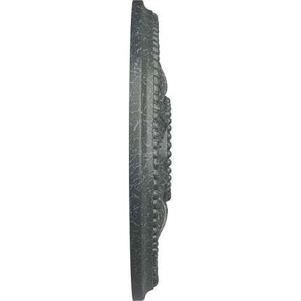 18 1/8"OD x 3 1/2"ID x 2 3/4"P Edinburgh Ceiling Medallion (Fits Canopies up to 5 1/8"), Hand-Painted Athenian Green Crackle