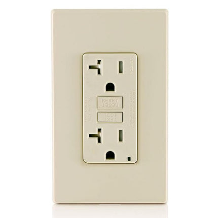 Leviton GFCI Receptacle, Self-Test Tamper Resistant and Weather Resistant, GFWT2-T, Light Almond