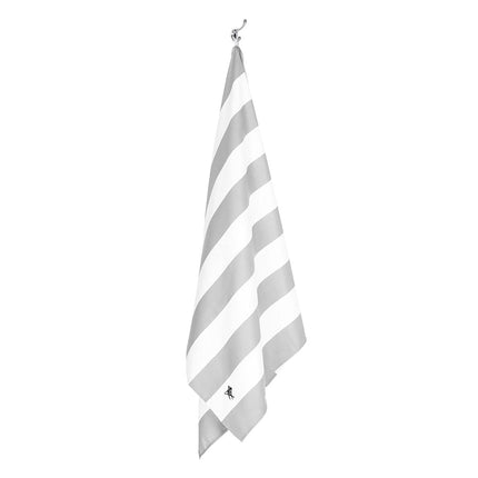 Dock & Bay Beach Towel - Quick Dry, Sand Free - Compact, Lightweight - 100% Recycled - Includes Bag - Cabana Light - Goa Grey - Extra Large (200x90cm, 78x35)