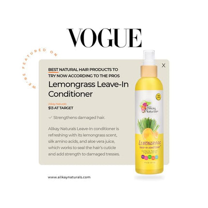 Alikay Naturals Lemongrass Leave-in Conditioner - 240ml