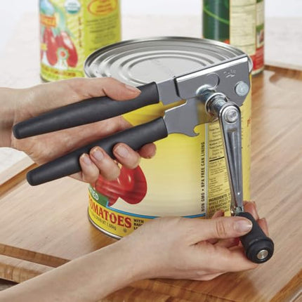 Abrelatas comercial Oneida Easy Crank resistente - Diseño ergonómico