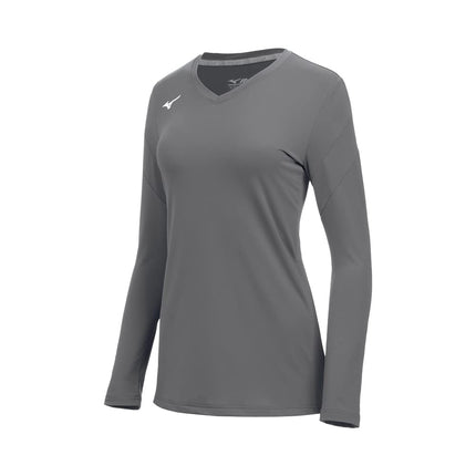 Camiseta de voleibol de manga larga Mizuno Youth Balboa 6, Quiet Shade, grande