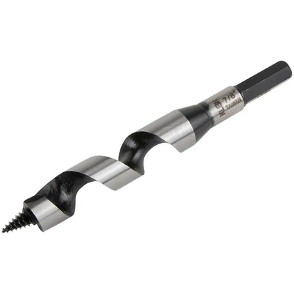 Klein Tools 53404 Steel Ship Auger Bit with Screw Point, 7/8-Inch Bit x 4-Inch Twist Length for Drilling Through Wood with Nails