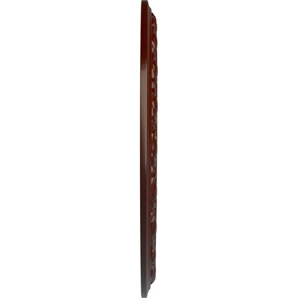 20"OD x 3 5/8"ID x 1"P Jackson Ceiling Medallion (Fits Canopies up to 5 1/8"), Hand-Painted Brushed Mahogany