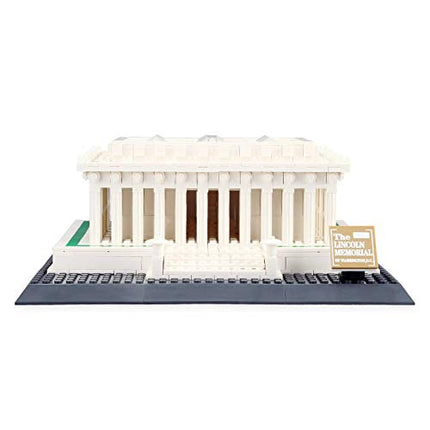 APOSTROPHE Games Juego de construcción Lincoln Memorial (979 piezas) Washington D.C. Modelo de la famosa serie de monumentos del Lincoln Memorial para niños y adultos
