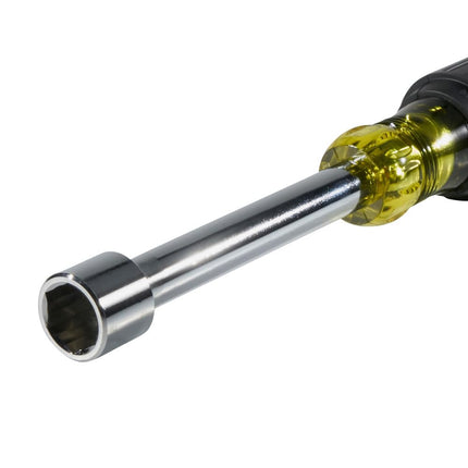 Klein Tools 630-9/16 9/16-Inch Hollow Shaft Nut Driver 4-Inch Shaft, Made in USA