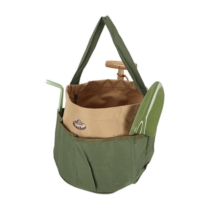 Esschert GT05 Design GT05 28 x 28 x 26cm Textile Garden Tools Bag - Green