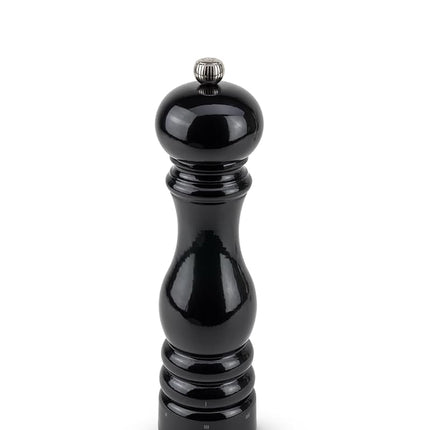PEUGEOT - Paris u'Select 22 cm Pepper Mill - 6 Predefined Grind Settings - Made With PEFC Certified Wood - Made In France - Black Laquered Colour