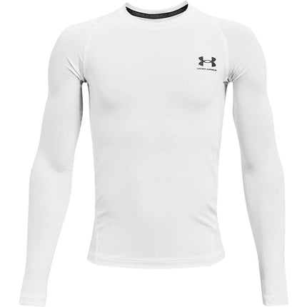 UA HG Armour LS White/Black