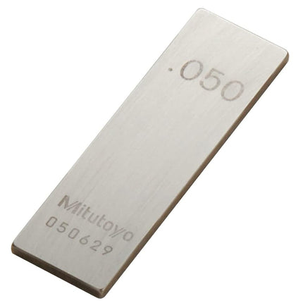 Bloc de cales rectangulaires en acier Mitutoyo, qualité ASME 0, longueur 0,02"
