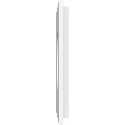 22"W x 11"H x 6"ID x 7 1/2"C x 1"P Rectangle Architectural Grade PVC Contemporary Ceiling Medallion, Two Piece