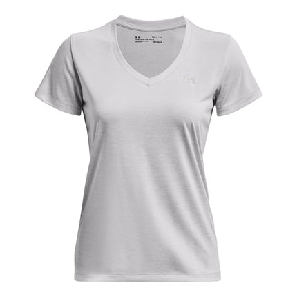 Under Armour Women Tech Short Sleeve V - Twist, Ladies T Shirt Made of 4-Way Stretch Fabric, Ultra-light & Breathable Running Apparel