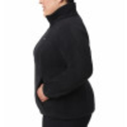 Veste polaire zippée Columbia Benton Springs pour femme, noire, XS petite