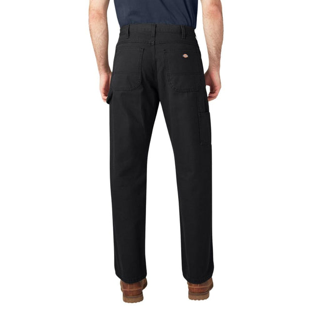 Dickies Men's Big-Tall Relaxed Fit Duck Jean, Black, 46x32