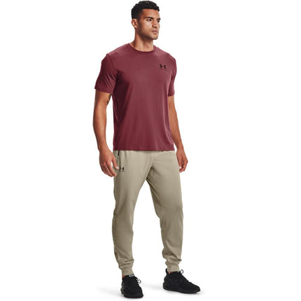 Under Armour Men's Sportstyle Tricot Joggers Pant, Khaki Base (289)/Black, XXL