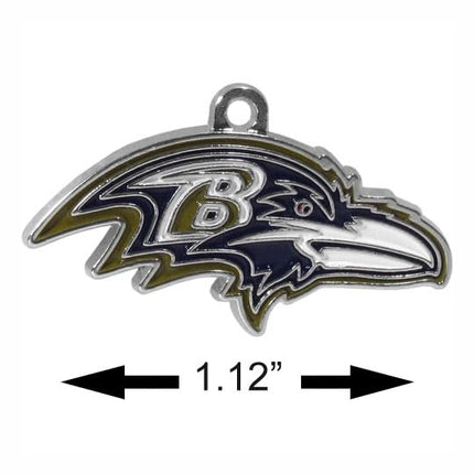 Siskiyou Sports NFL Baltimore Ravens Chrome Dangle Earrings