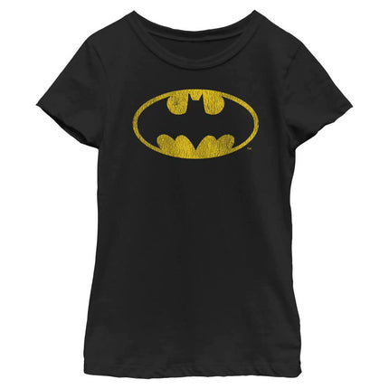 Warner Bros. Batman Yellow Bat Girls Short Sleeve 
