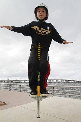 Flybar Maverick Pogo Stick for Kids Ages 5+, 40 to 80 Pounds, Perfect for Beginners, Easy Grip Handles, Anti-Slip Pegs, Outdoor Toys for Boys and Girls